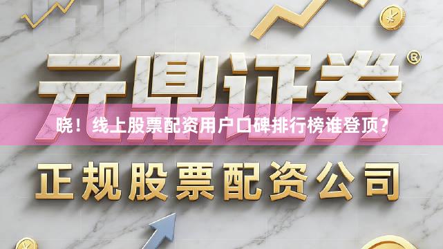 晓！线上股票配资用户口碑排行榜谁登顶？